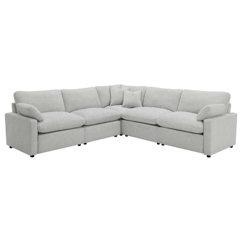 Coaster Furniture Collins 609560P 5 pc Modular Power Reclining Sectional - Grey