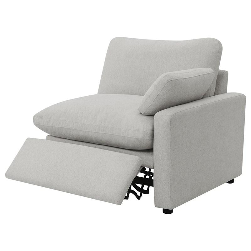 Large Picture of Coaster Furniture Collins 609560P 5 pc Modular Power Reclining Sectional - Grey