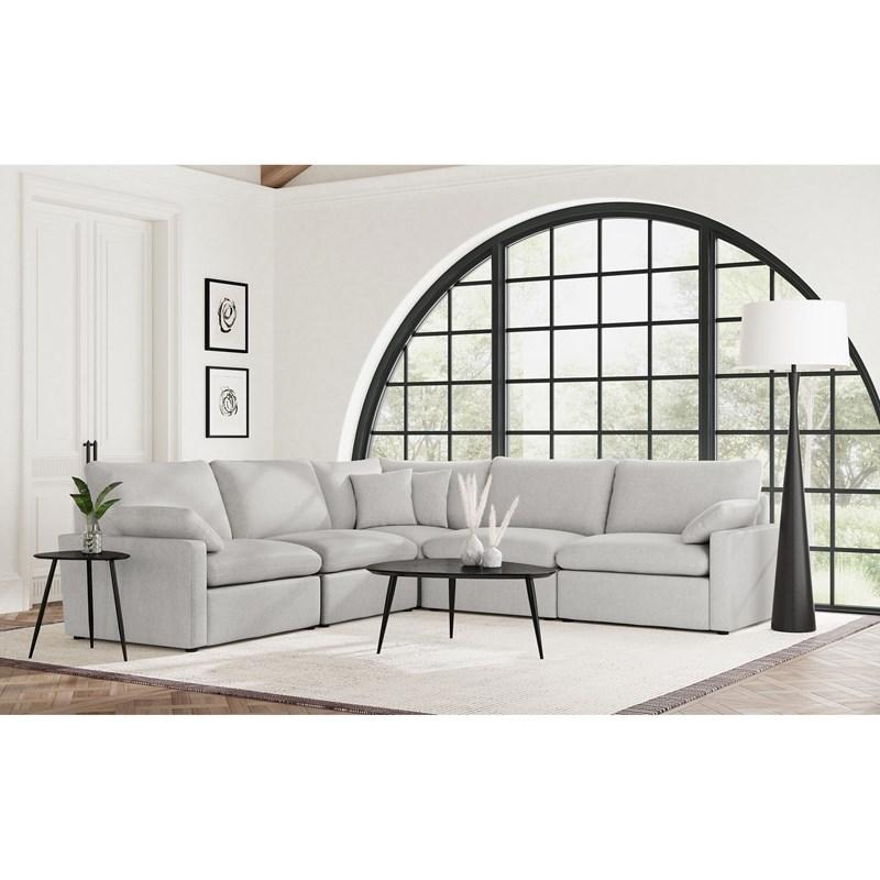 Large Picture of Coaster Furniture Collins 609560P 5 pc Modular Power Reclining Sectional - Grey