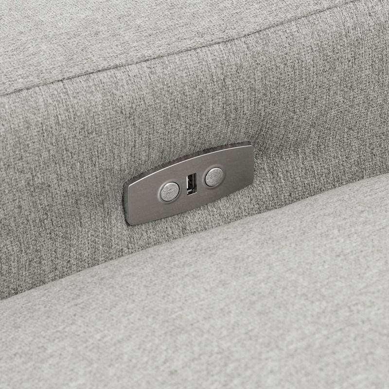 Large Picture of Coaster Furniture Collins 609560P 5 pc Modular Power Reclining Sectional - Grey