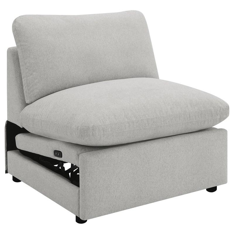 Large Picture of Coaster Furniture Collins 609560P 5 pc Modular Power Reclining Sectional - Grey