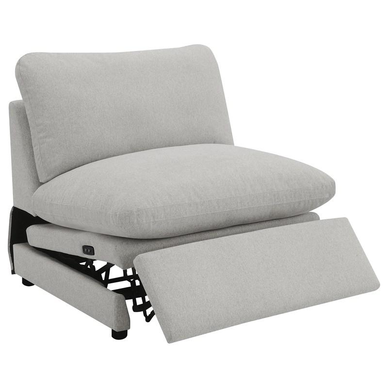 Large Picture of Coaster Furniture Collins 609560P 5 pc Modular Power Reclining Sectional - Grey