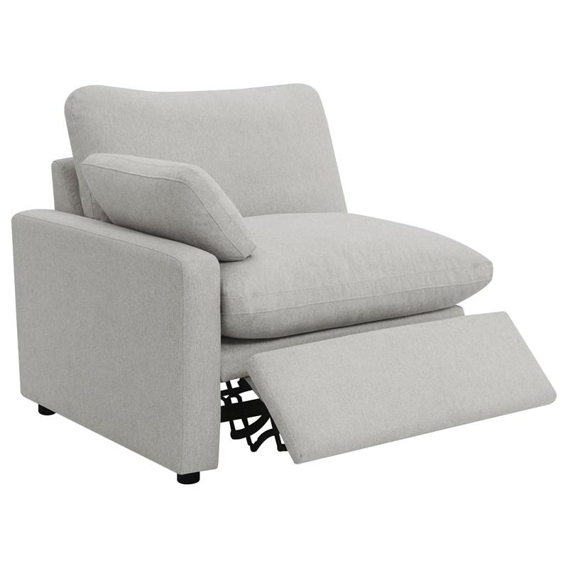 Large Picture of Coaster Furniture Collins 609560P 5 pc Modular Power Reclining Sectional - Grey