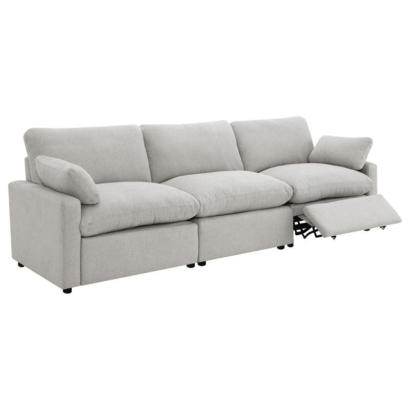 Large Picture of Coaster Furniture Collins 609561P Modular Power Sofa - Grey
