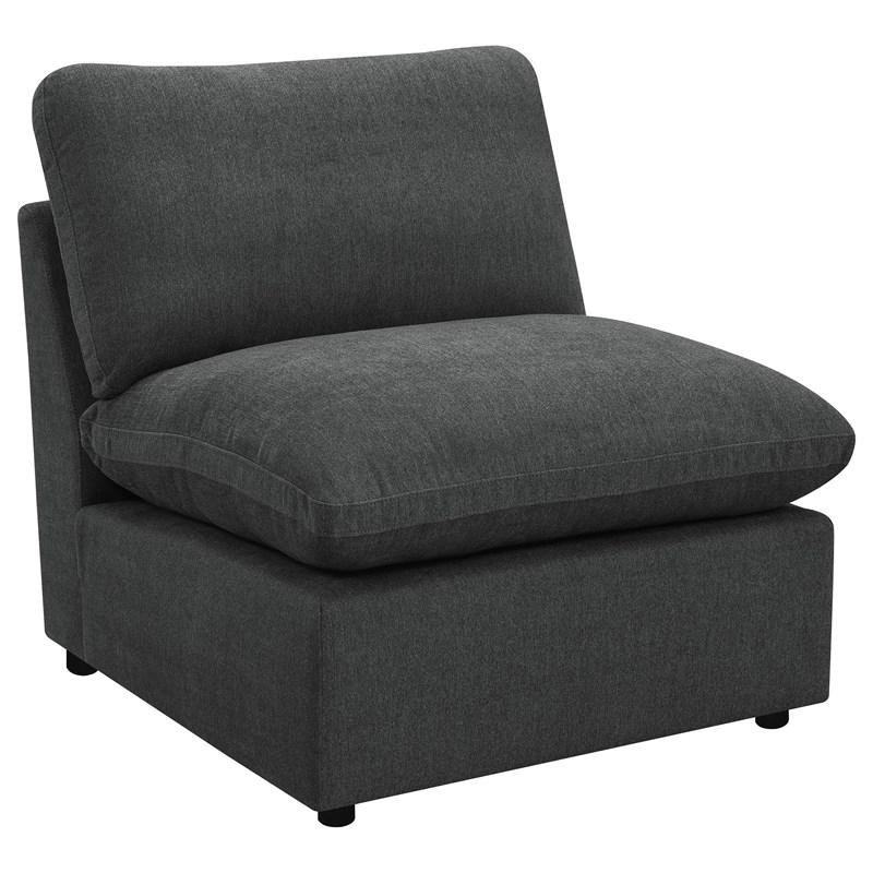 Large Picture of Coaster Furniture Collins 609530P 5 pc Modular Power Reclining Sectional - Dark Grey