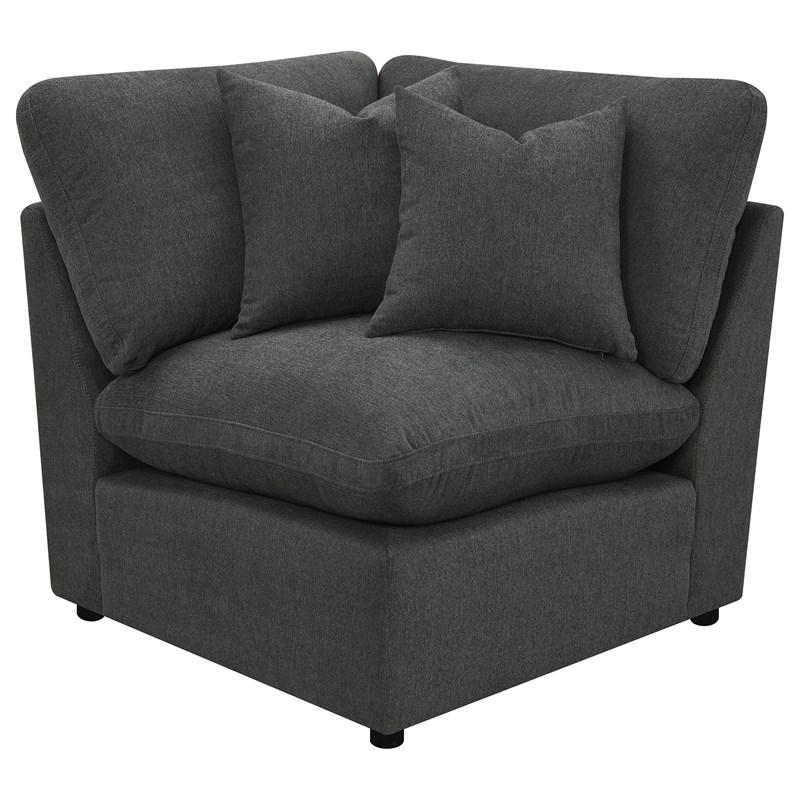Large Picture of Coaster Furniture Collins 609530P 5 pc Modular Power Reclining Sectional - Dark Grey