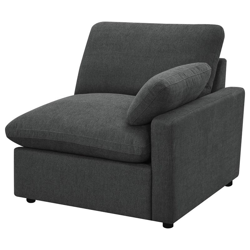 Large Picture of Coaster Furniture Collins 609531P Modular Power Sofa - Dark Grey