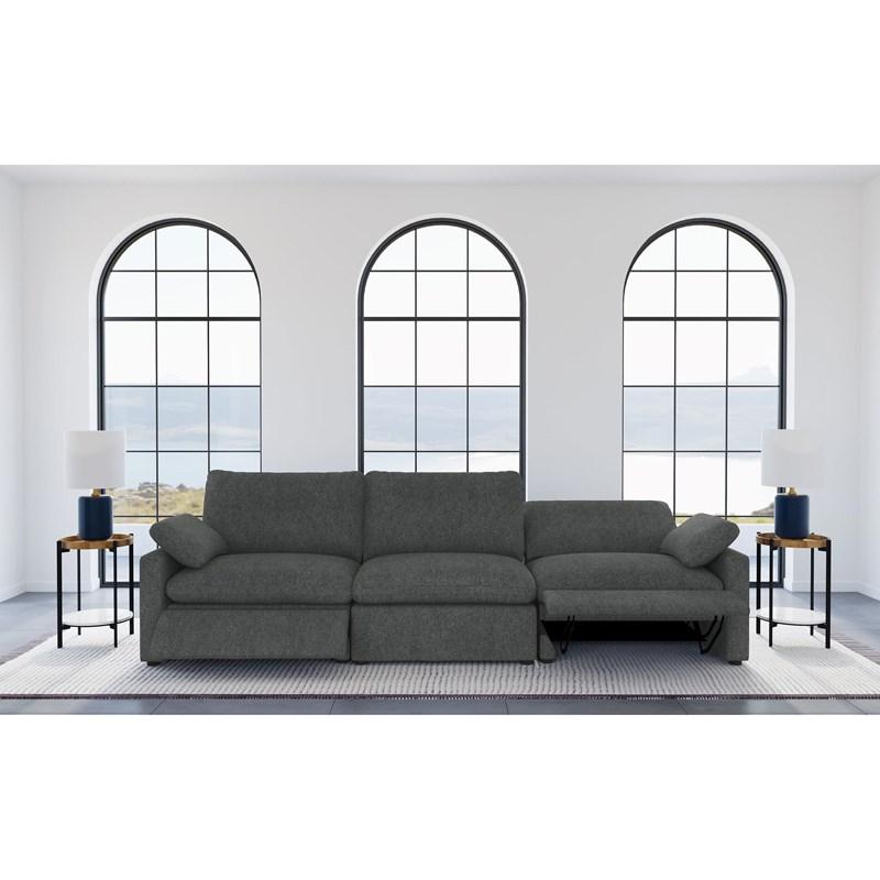 Large Picture of Coaster Furniture Collins 609531P Modular Power Sofa - Dark Grey