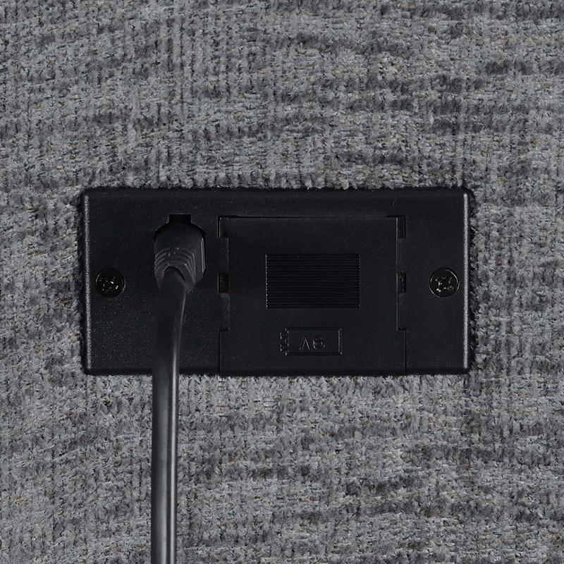 Large Picture of Coaster Furniture Bahrain 609540P 6 pc Modular Power Reclining Sectional - Charcoal