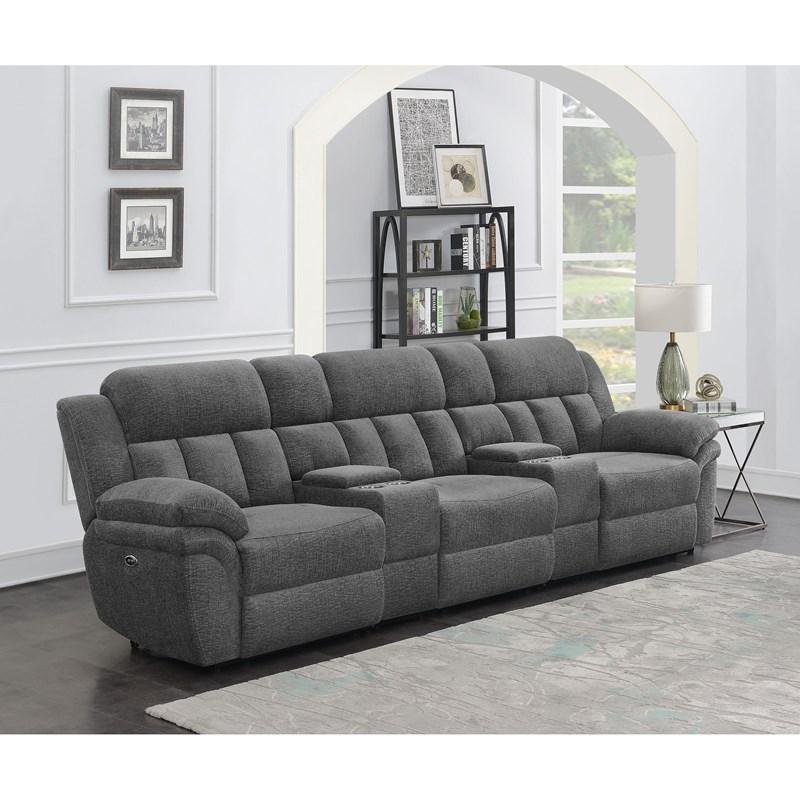 Coaster Furniture Bahrain 609541PT 5-piece Power Home Theater Seating - Charcoal