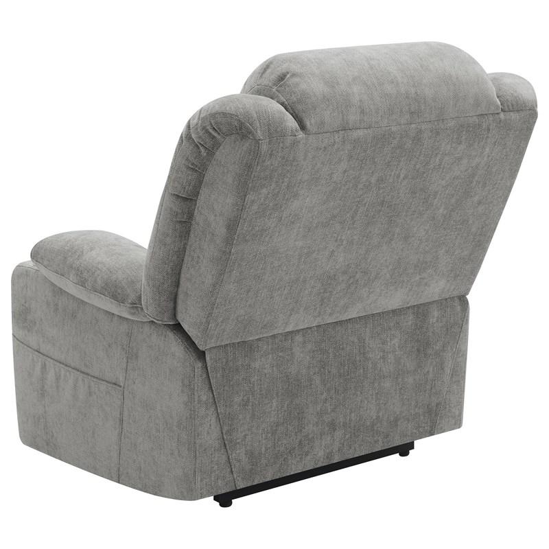 Large Picture of Coaster Furniture Houston 602284P Upholstered Power Lift Recliner - Grey