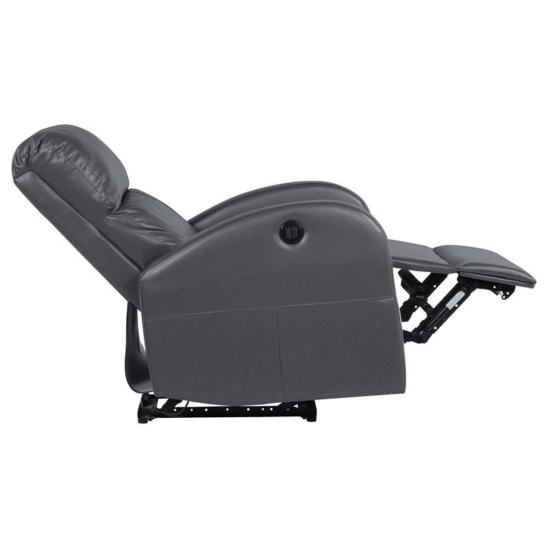Large Picture of Coaster Furniture Grant 601499P Upholstered Power Recliner Chair - Grey