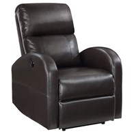 Coaster Furniture Grant 601500P Upholstered Power Recliner Chair - Brown (Recliners - Power)