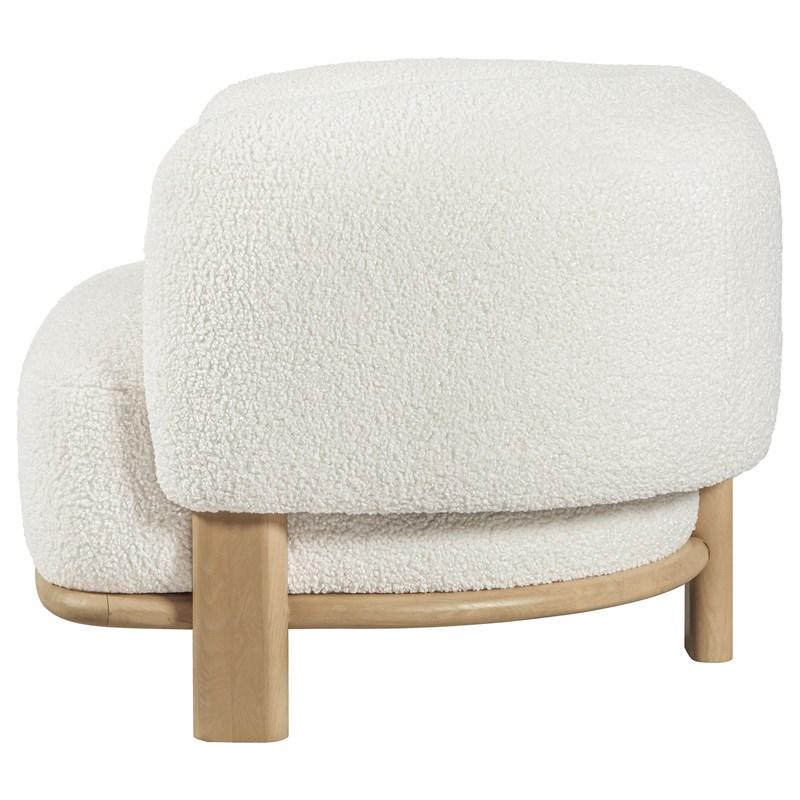 Large Picture of Coaster Furniture Lawler 903169 Upholstered Barrel Back Accent Chair - Ivory