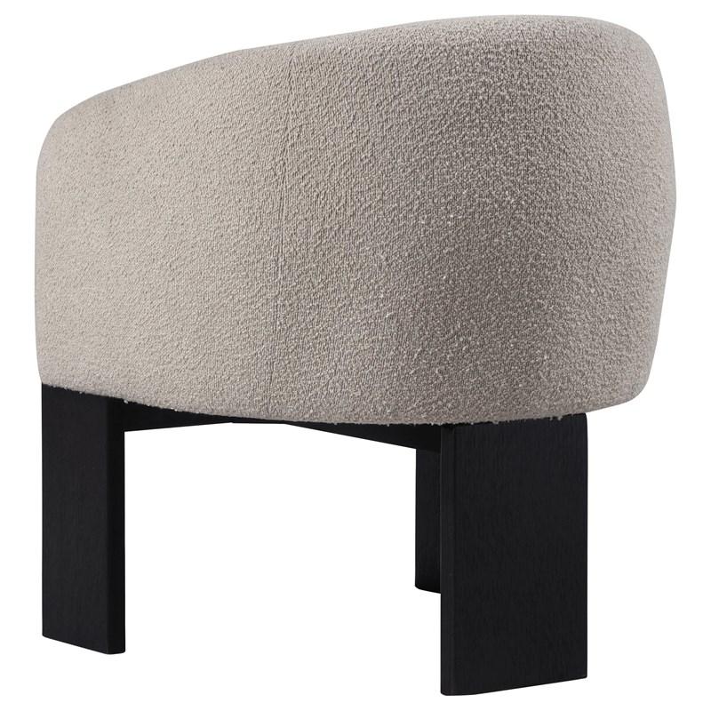 Large Picture of Coaster Furniture Valdez 903165 Boucle Upholstered Barrel Back Accent Chair - Beige