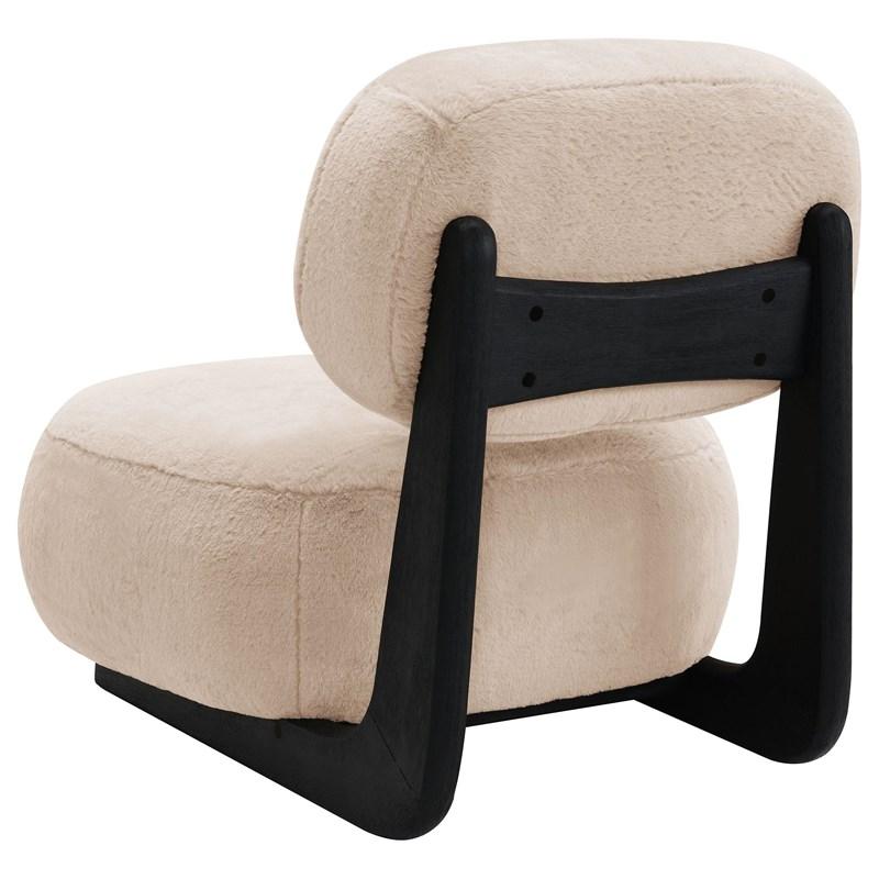 Large Picture of Coaster Furniture Duffie 903097 Upholstered Armless Accent Chair - Camel