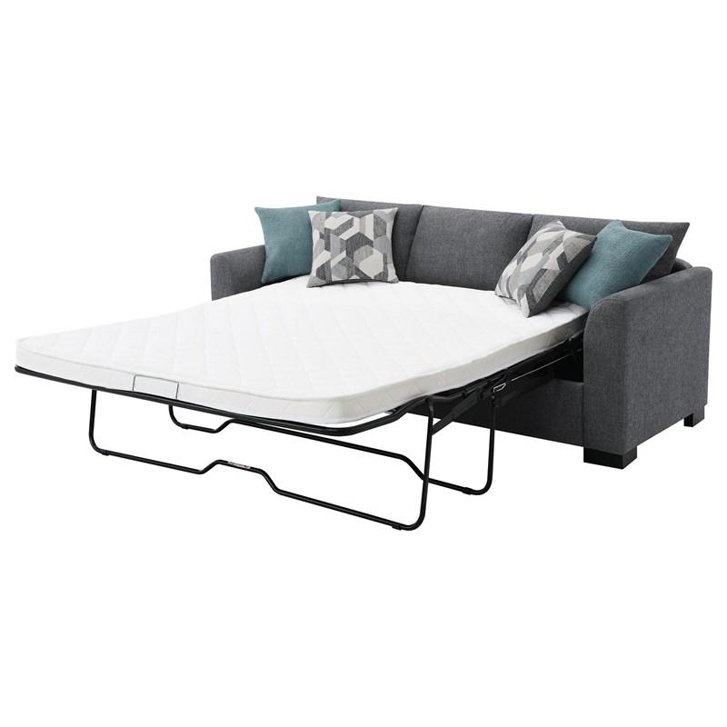 Large Picture of Coaster Furniture Storey 504779 Upholstered Sleeper Sectional Chaise Sofa - Grey