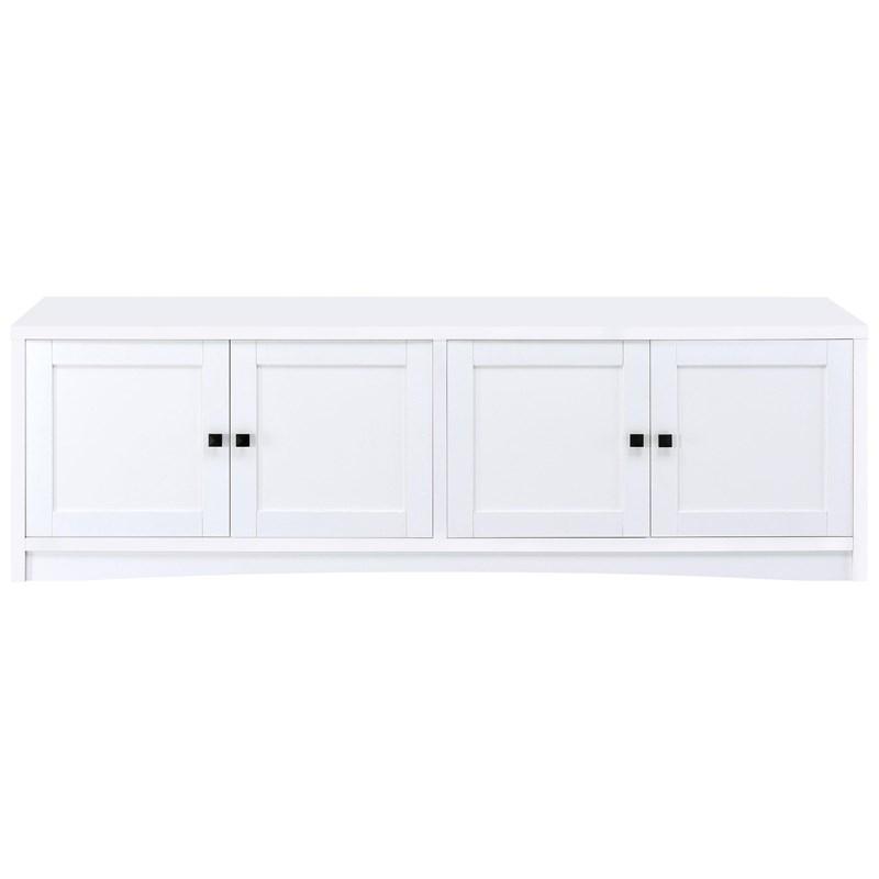 Large Picture of Coaster Furniture Laughlin 724113 4-door Engineered Wood 78-inch TV Stand - White