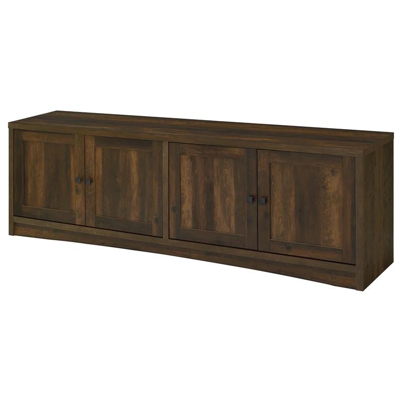Large Picture of Coaster Furniture Laughlin 724123 4-door Engineered Wood 78-inch TV Stand - Dark Pine