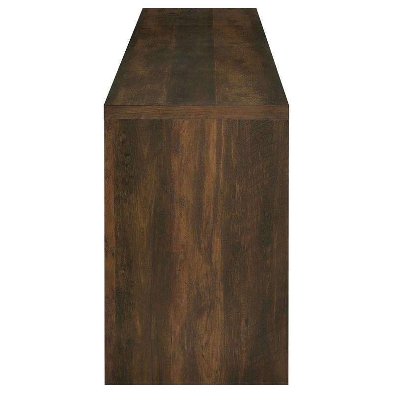 Large Picture of Coaster Furniture Laughlin 724123 4-door Engineered Wood 78-inch TV Stand - Dark Pine
