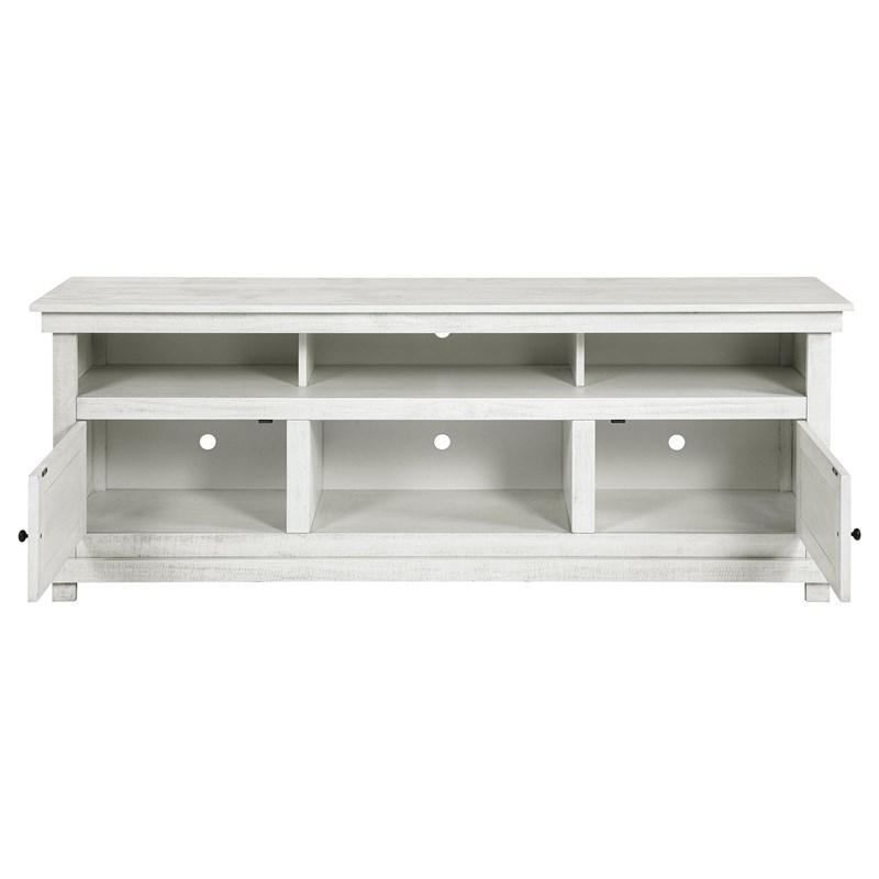 Large Picture of Coaster Furniture Payne 710053 70-inch TV Stand Media Console - Distressed White