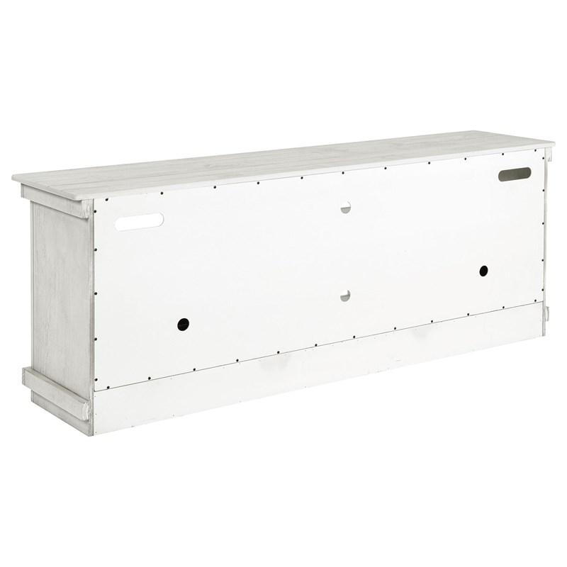 Large Picture of Coaster Furniture Payne 710053 70-inch TV Stand Media Console - Distressed White