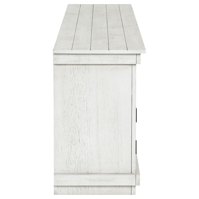 Large Picture of Coaster Furniture Payne 710053 70-inch TV Stand Media Console - Distressed White