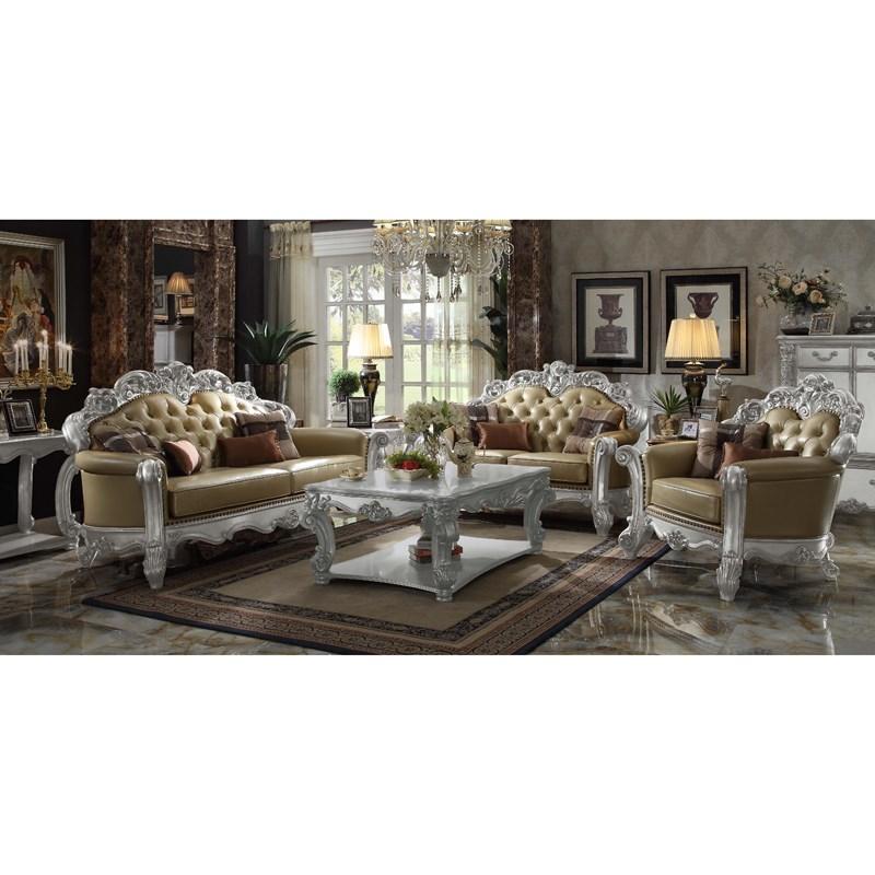 Acme Furniture Vendome 53000B Sofa with 4 Pillows