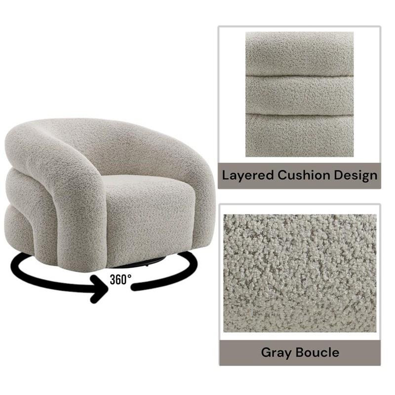 Large Picture of Acme Furniture Irma LV02569 Chair with Swivel