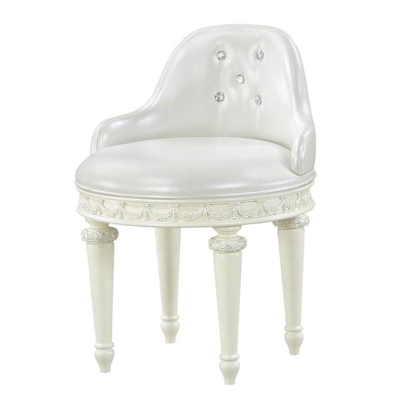 Large Picture of Acme Furniture Dorothy BD02272 Vanity Chair with Swivel
