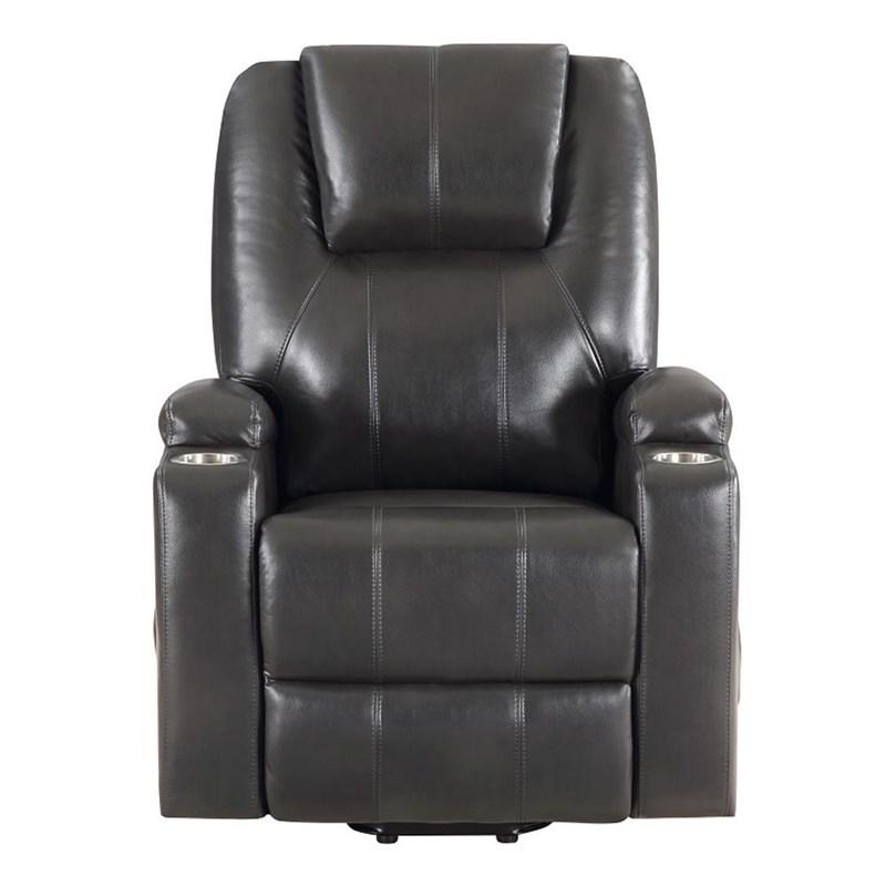 Large Picture of Acme Furniture Evander LV02182 Recliner with Power Lift & Massage