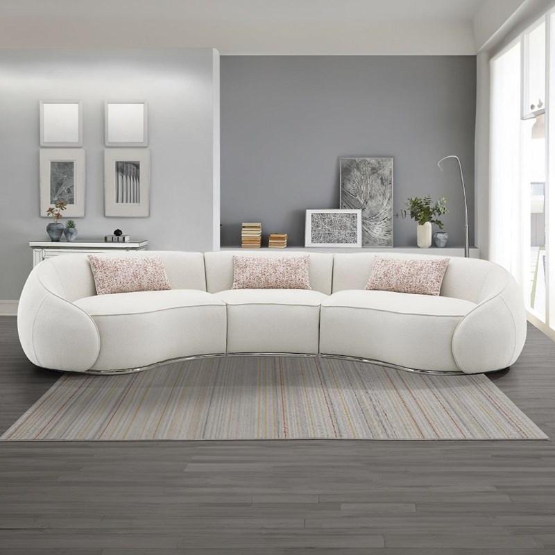 Acme Furniture Sahara LV03010 Sectional Sofa with 3 Pillows
