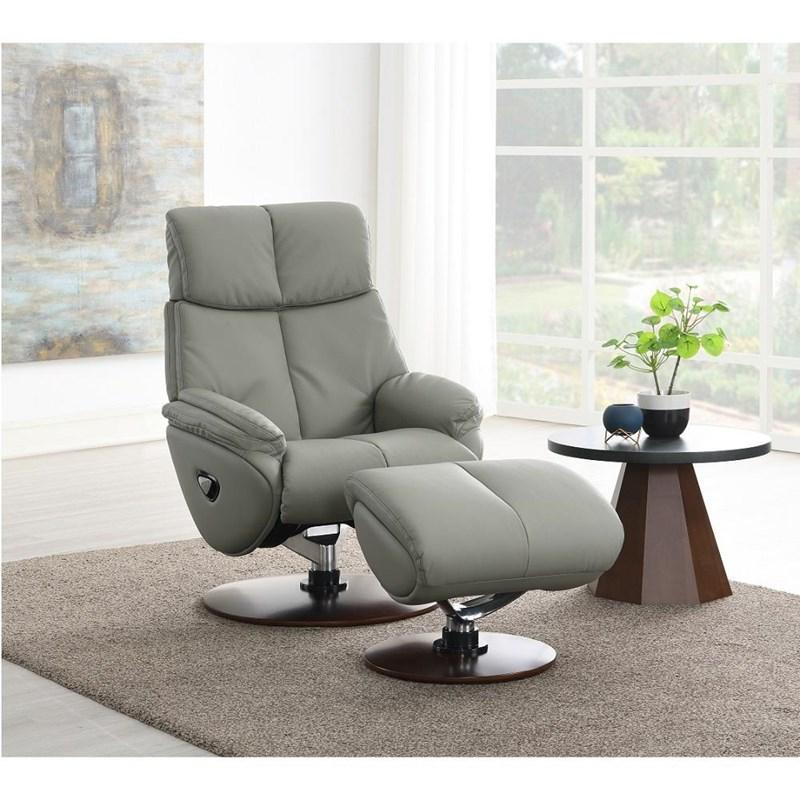 Acme Furniture Kandoro AC02991 Motion Accent Chair with Swivel & Ottoman
