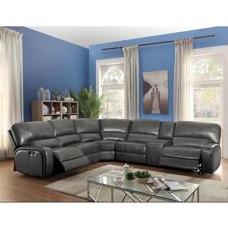 Acme Furniture Saul LV53745 Power Motion Sectional Sofa