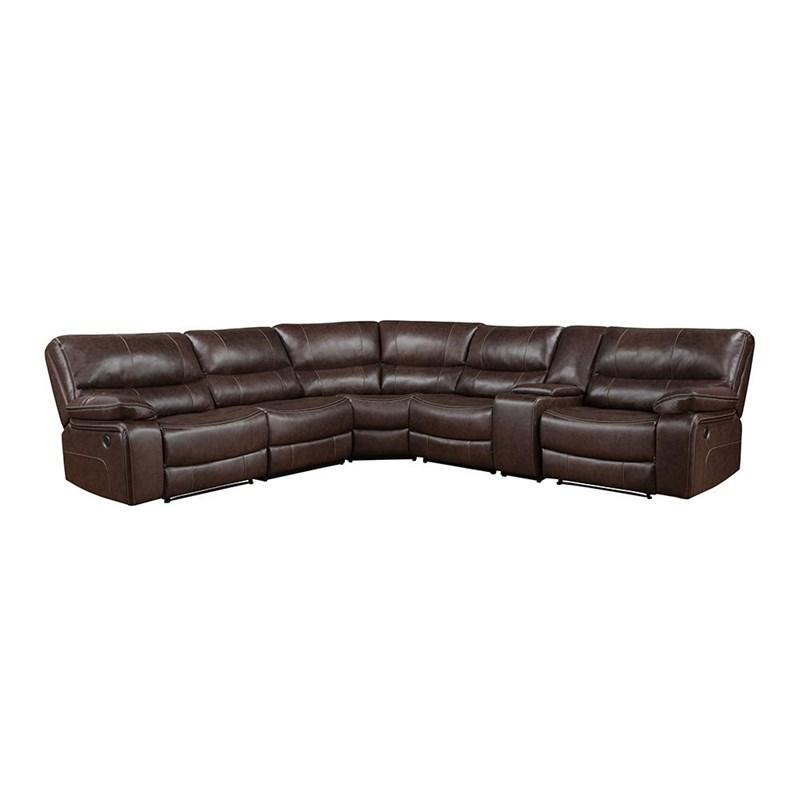 Large Picture of Acme Furniture Saul LV54155 Power Motion Sectional Sofa