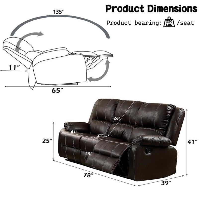Large Picture of Acme Furniture Zuriel LV52280 Motion Sofa