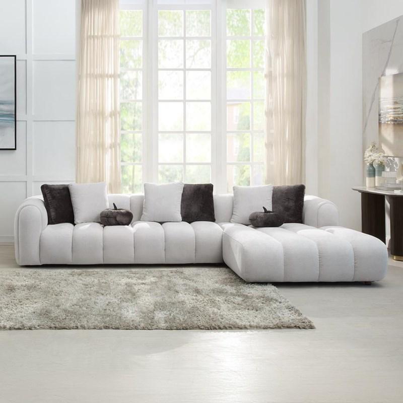 Acme Furniture Manilla LV04320 Sectional Sofa with 8 Pillows