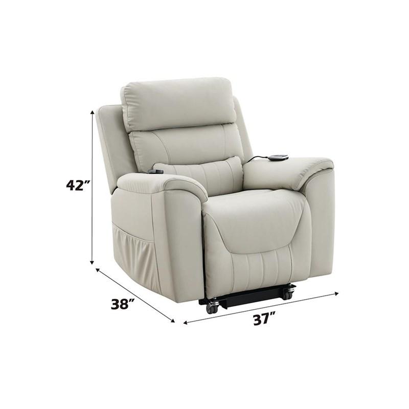 Large Picture of Acme Furniture Marsha LV04273 Power Recliner with Lift & Massage