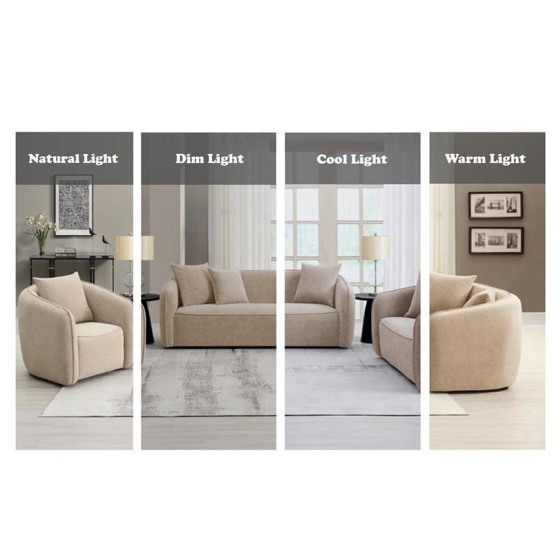 Large Picture of Acme Furniture Keith LV03611 Loveseat with 2 Pillows