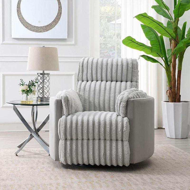 Acme Furniture Emee LV04640 Glider Recliner with Swivel