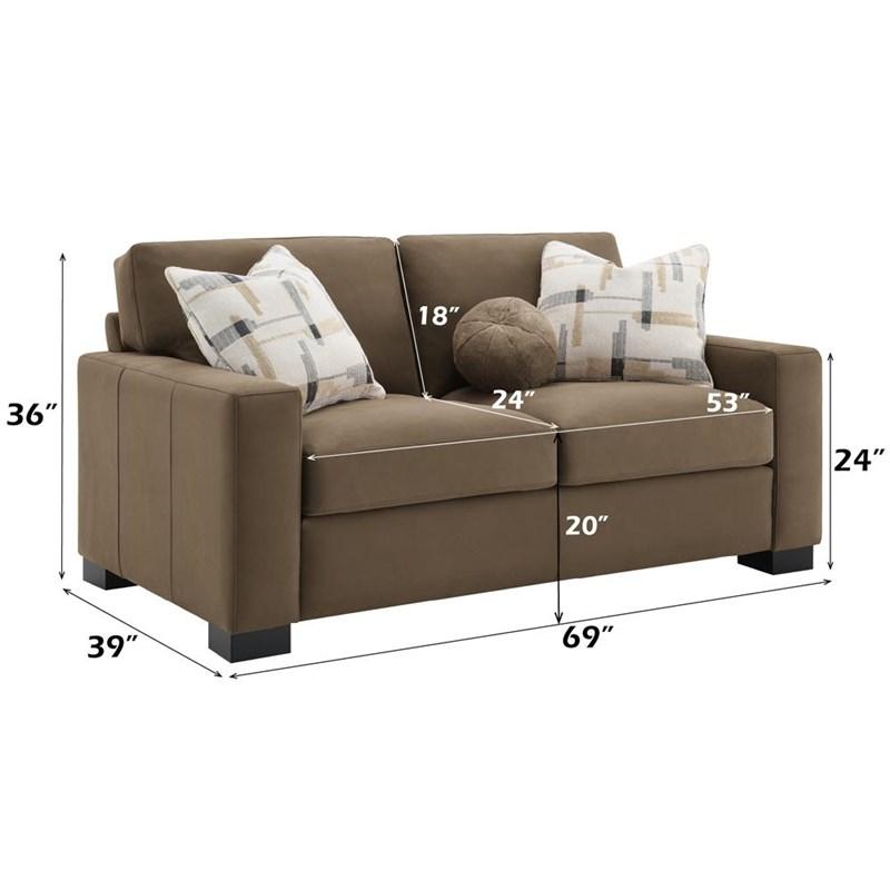 Large Picture of Acme Furniture Darya LV04531 Loveseat with 3 Pillows