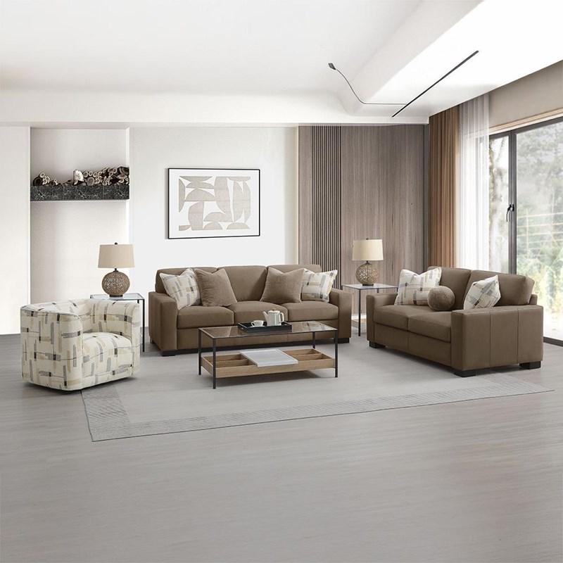 Large Picture of Acme Furniture Darya LV04531 Loveseat with 3 Pillows