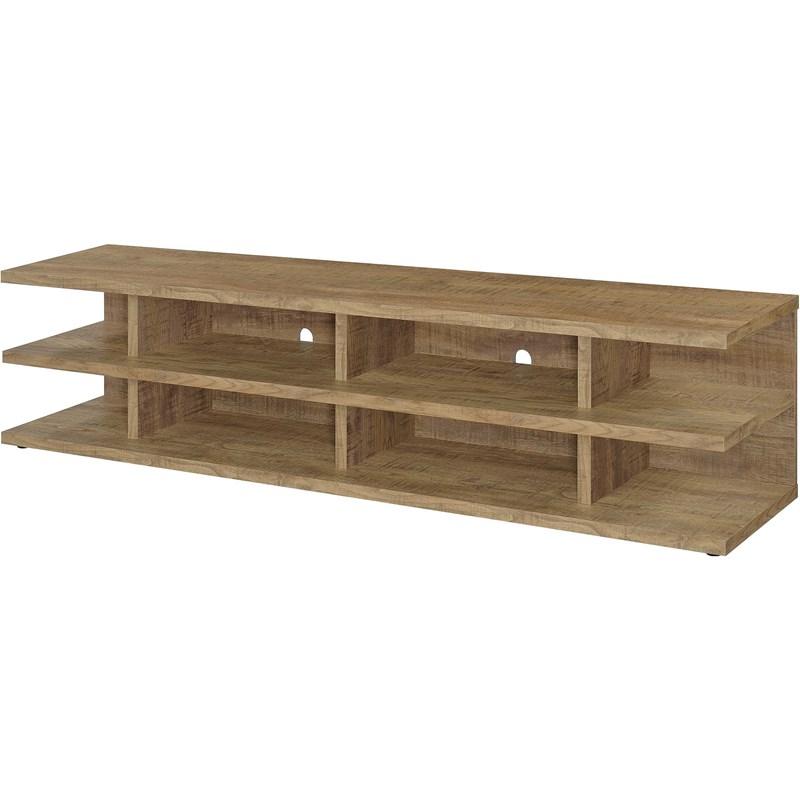 Large Picture of Coaster Furniture Cartmill 710543 78-inch 2-tier TV Stand Media Console - Mango