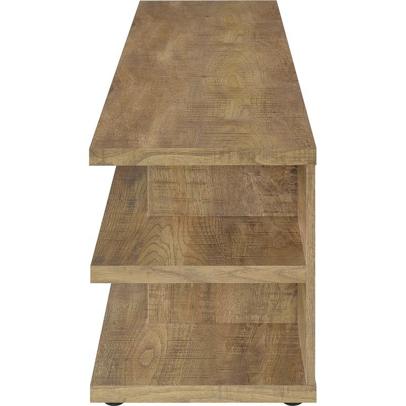 Large Picture of Coaster Furniture Cartmill 710543 78-inch 2-tier TV Stand Media Console - Mango