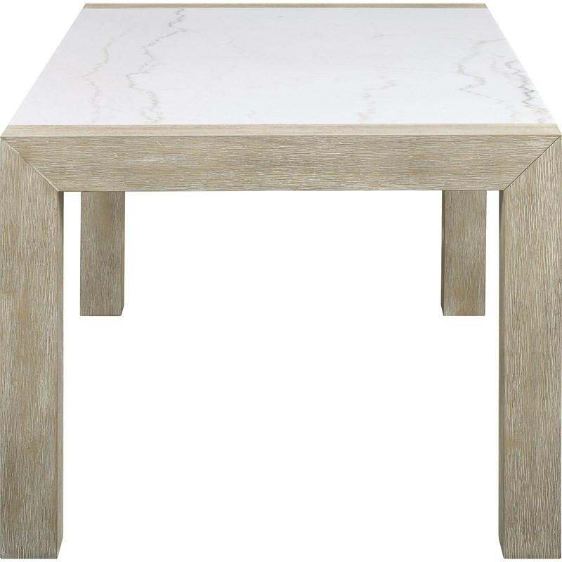 Large Picture of Crown Mark Hazel 1321T-3866 Genuine Marble Dining Table