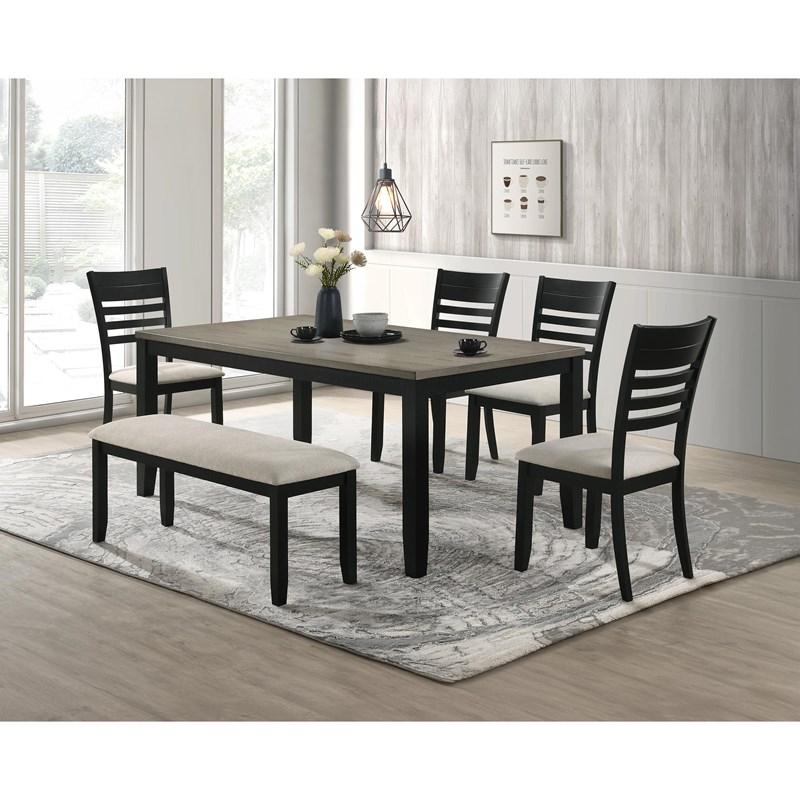 Large Picture of Crown Mark Folio 2132T-4070 Dining Table