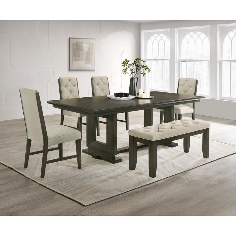 Large Picture of Crown Mark Herbert 2154T-4290 Dining Table