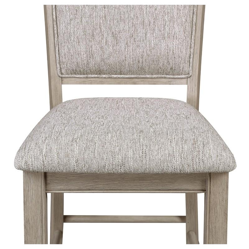 Large Picture of Crown Mark Fulton 2727MB-S-24 Counter Height Chair - White Oak