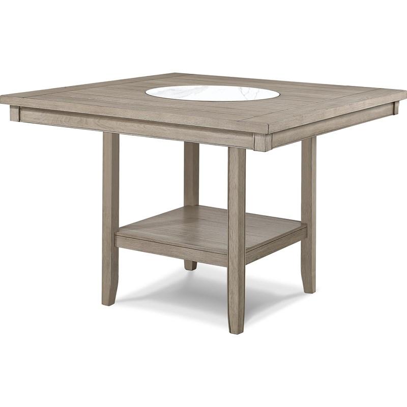 Crown Mark Fulton 2727MB-T-4848 Counter Height Dining Table - White Oak