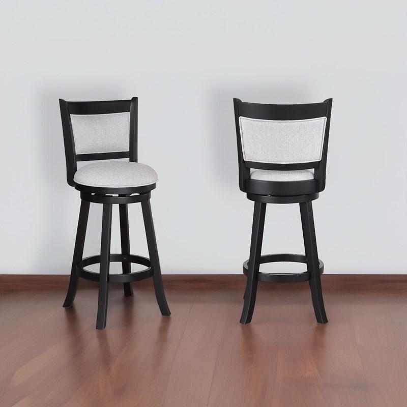 Large Picture of Crown Mark Cecil 2998DV-29 Swivel Bar Stool - Dove